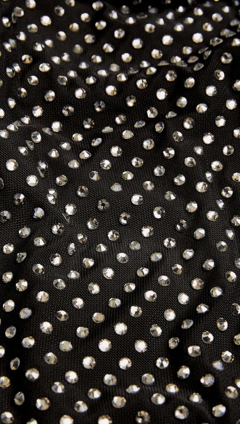 Verziertes Mesh-Midikleid in Schwarz