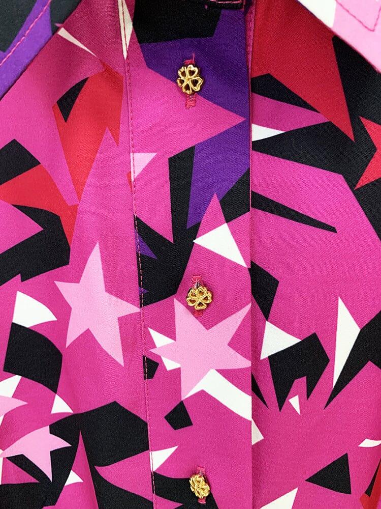AIIZIE STAR-PRINT LONG SLEEVE SHIRT - product image