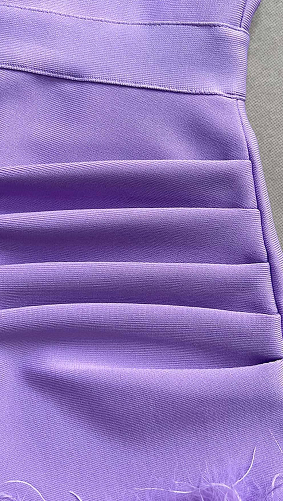 FEATHER STRAPPY MINI DRESS