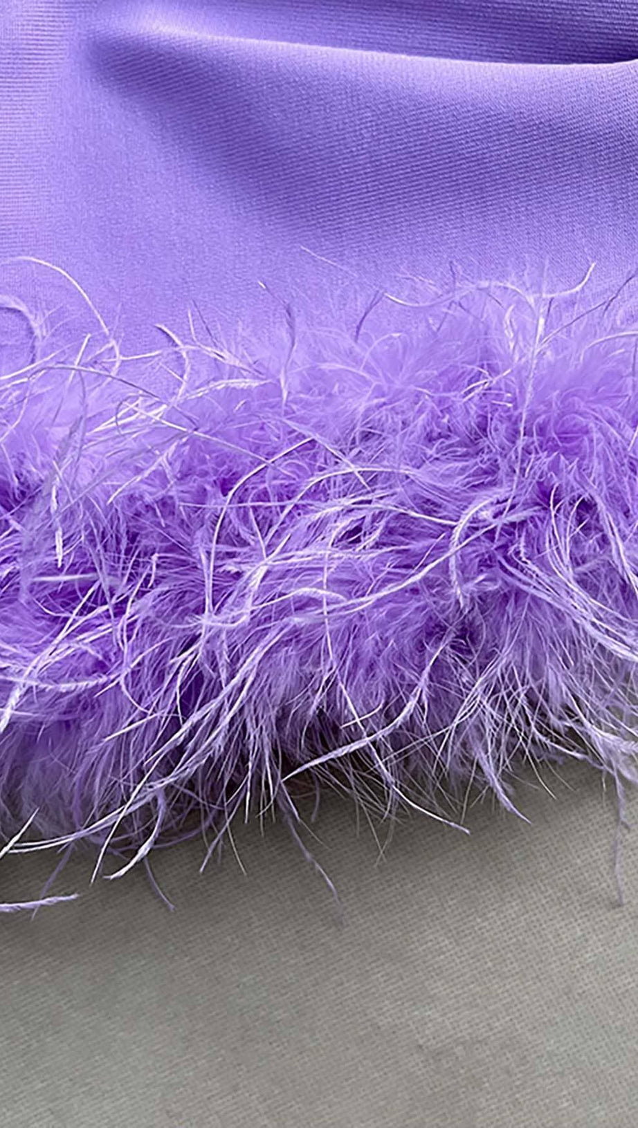 FEATHER STRAPPY MINI DRESS