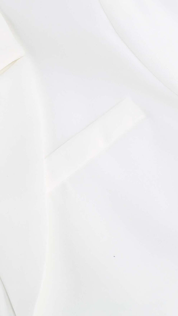 AIIZIE FEATHERS JACKET AND SHORT SKIRT IN WHITE - product image