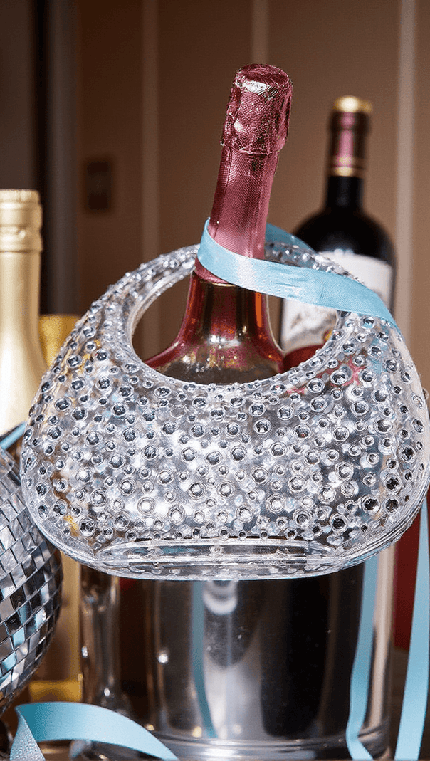 AIIZIE ASHER CLEAR EMBELLISHED BAG IN WHITE - product image
