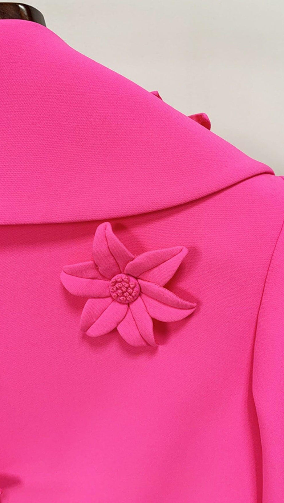 FLORAL TWO-PIECE JACKET DRESS IN RED