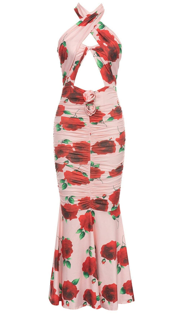 AIIZIE FLORAL-PRINT MAXI DRESS IN PINK - product image