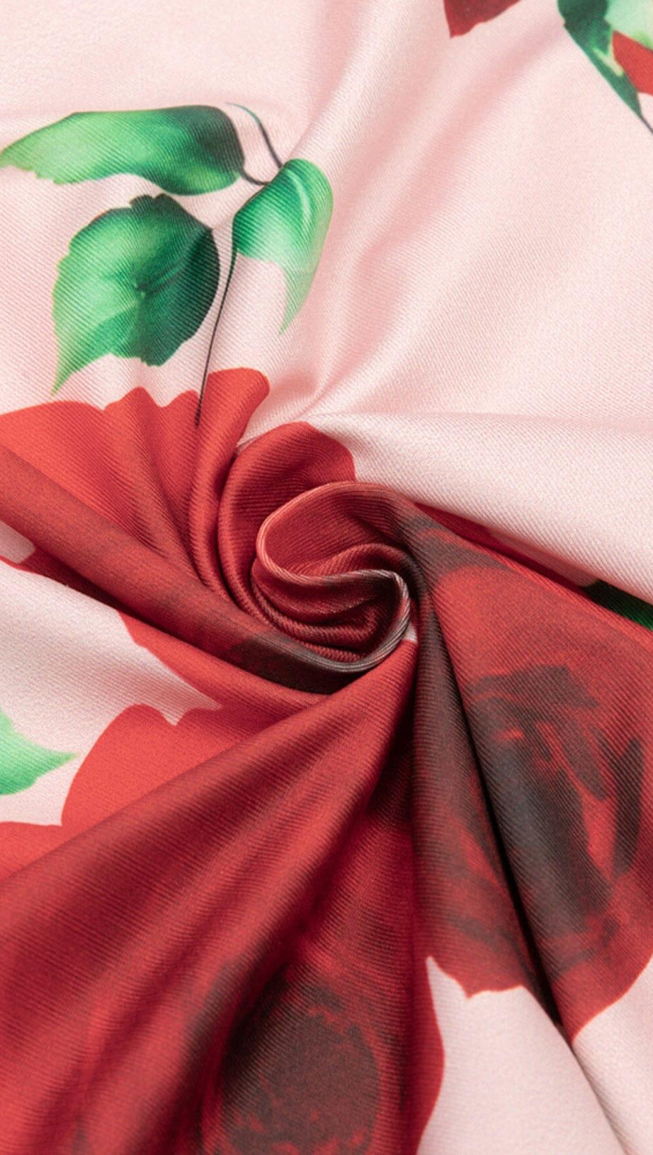 ABITO LUNGO ROSA CON STAMPA FLOREALE