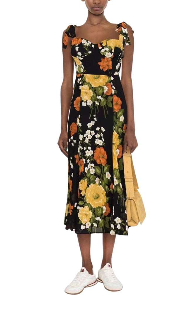 AIIZIE FLORAL-PRINT TIE STRAP DRESS IN LUISA - product image