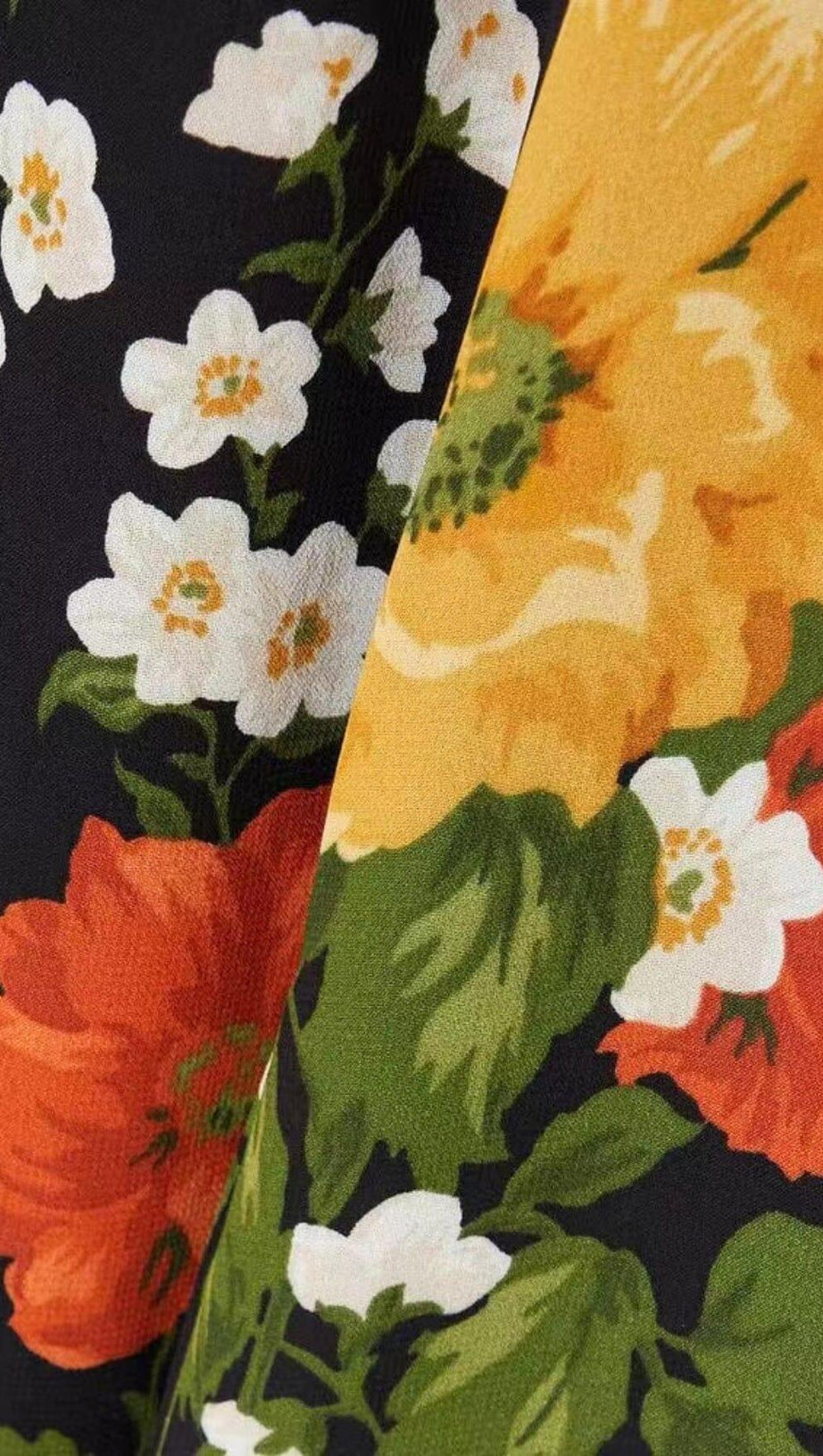 ABITO CON SPALLINE E STAMPA FLOREALE IN LUISA