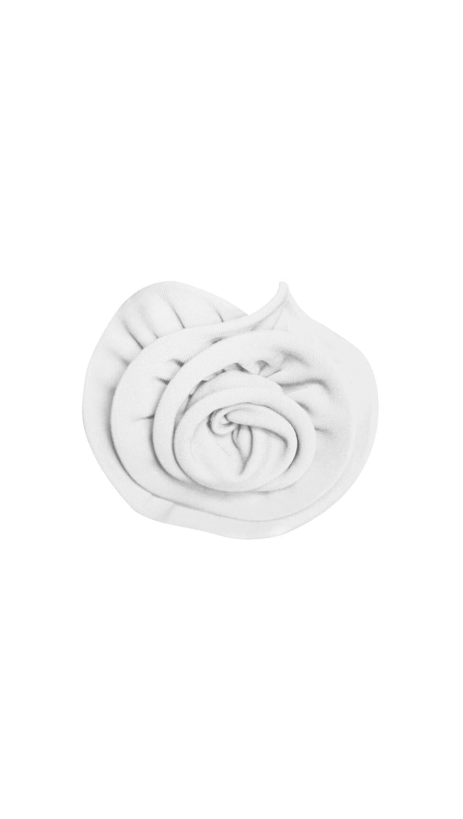 FLOWER-EMBELLISHED  PLUNGE MAXI DRESS IN WHITE