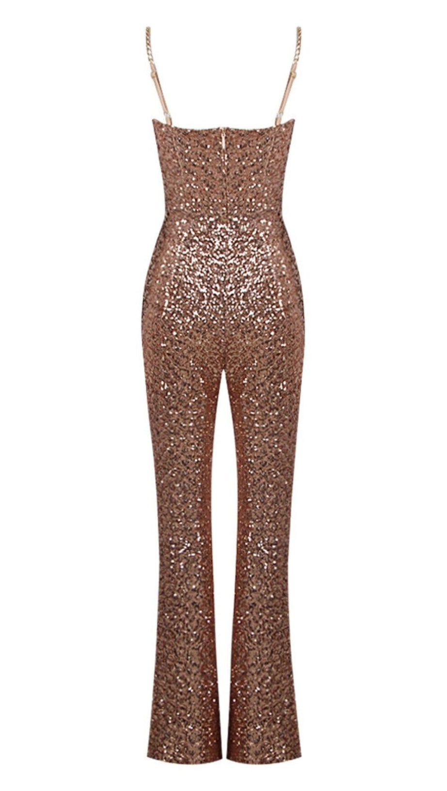 TUTA CON SPALLINE GLITTER ORO