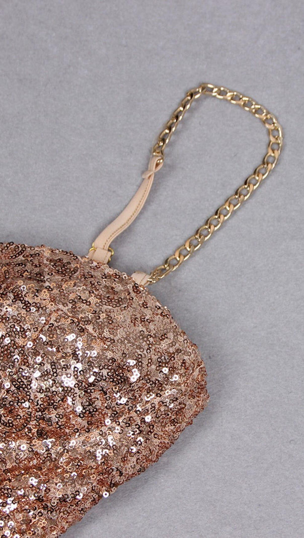AIIZIE GLITTER STRAPPY JUMPSUIT IN GOLD - product image