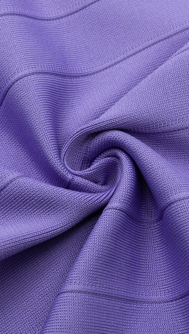 AIIZIE HALTER BANDAGE MINI DRESS IN LAVENDER - product image