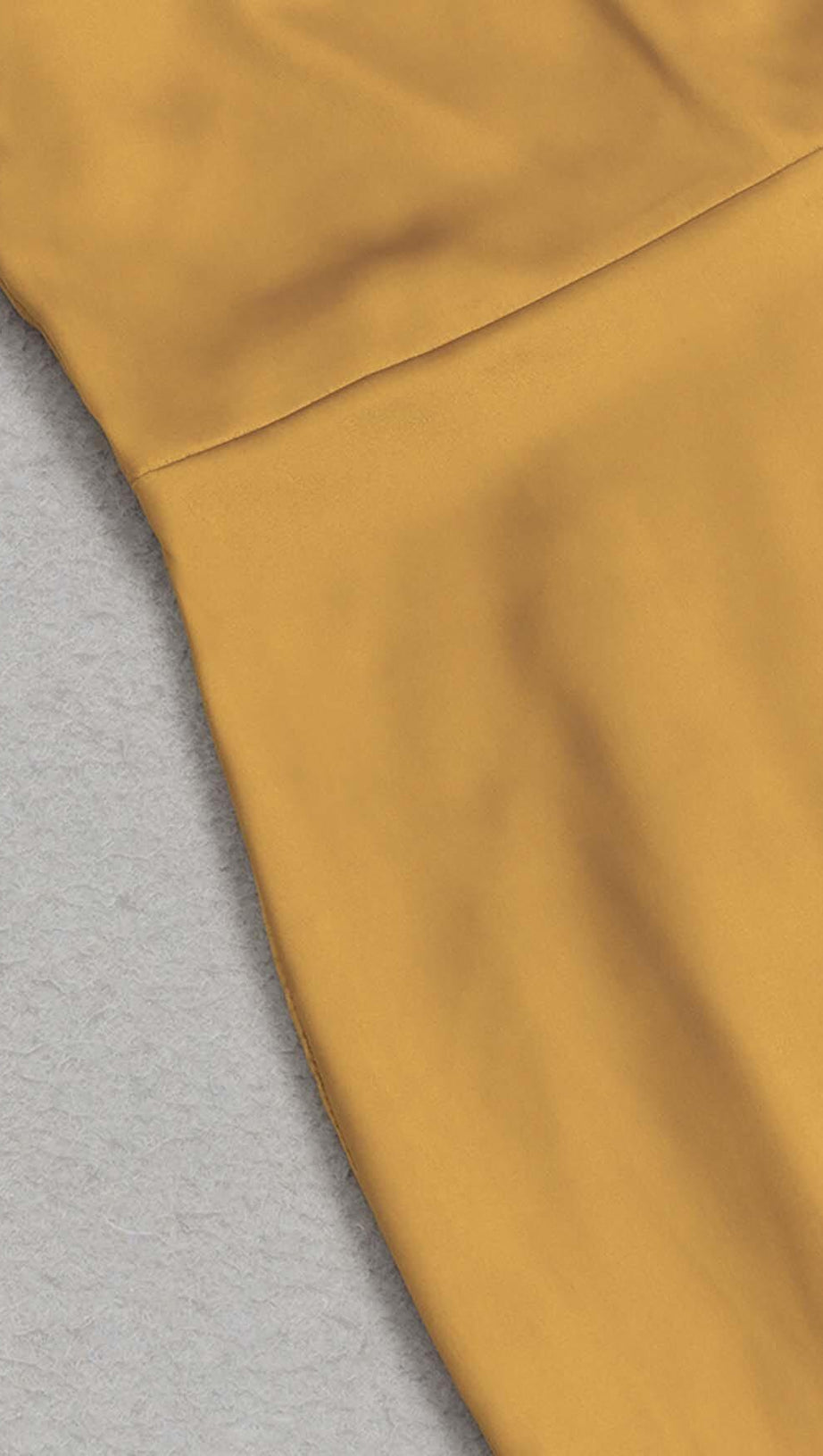 HALTER LACE SATIN MAXI DRESS IN MUSTARD