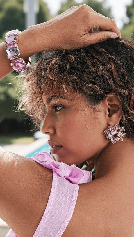 PARRIS MULTI LAYER RHINESTONE EARRINGS