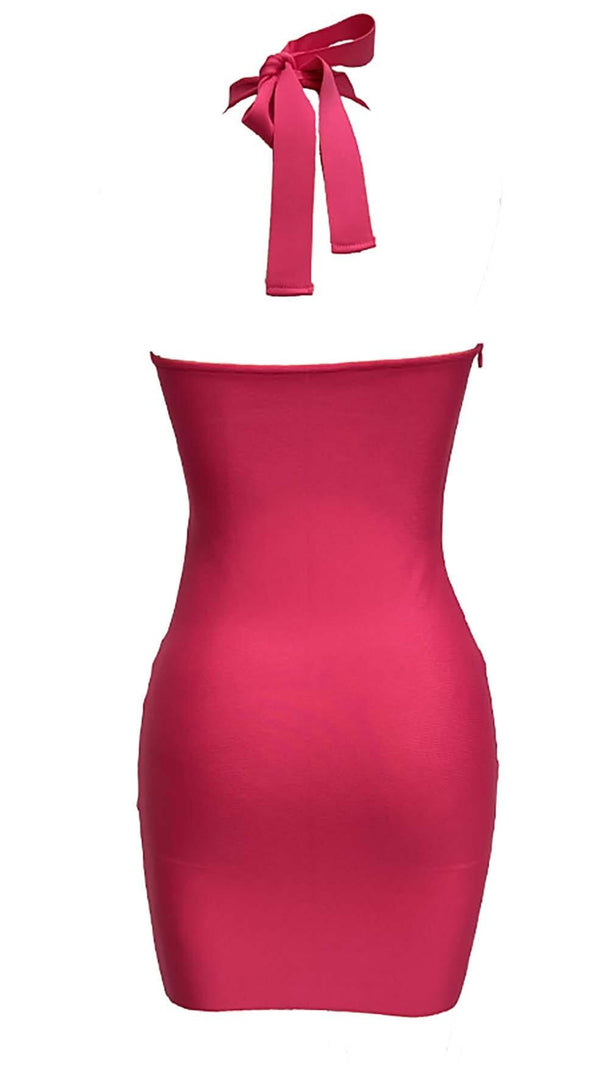 AIIZIE HALTER OFF -SHOULDER MINI DRESS - product image