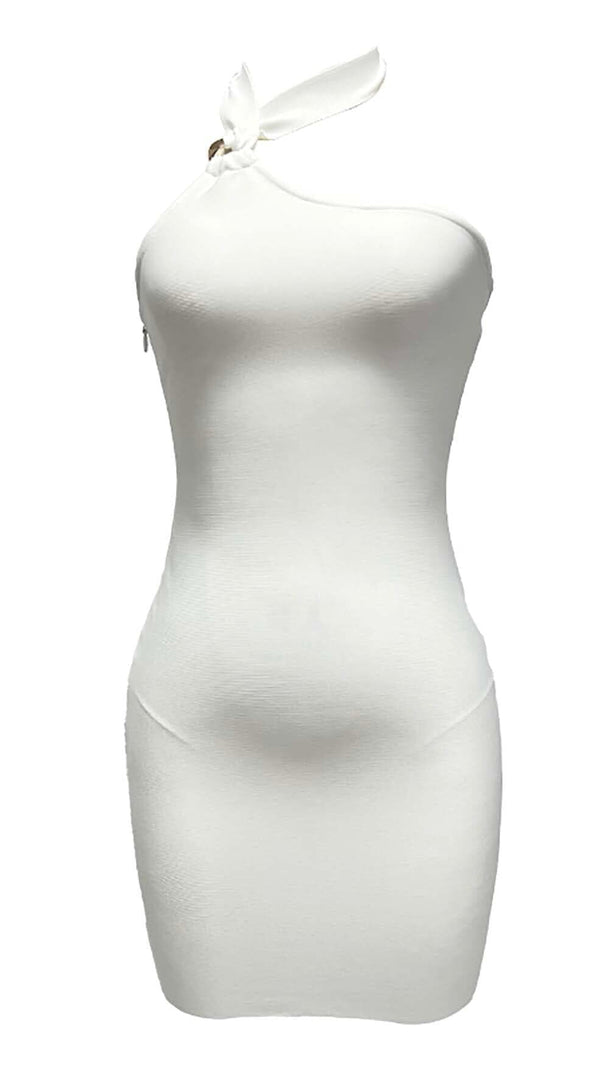 AIIZIE HALTER OFF -SHOULDER MINI DRESS - product image
