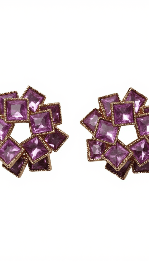 AIIZIE PARRIS MULTI LAYER RHINESTONE EARRINGS - product image