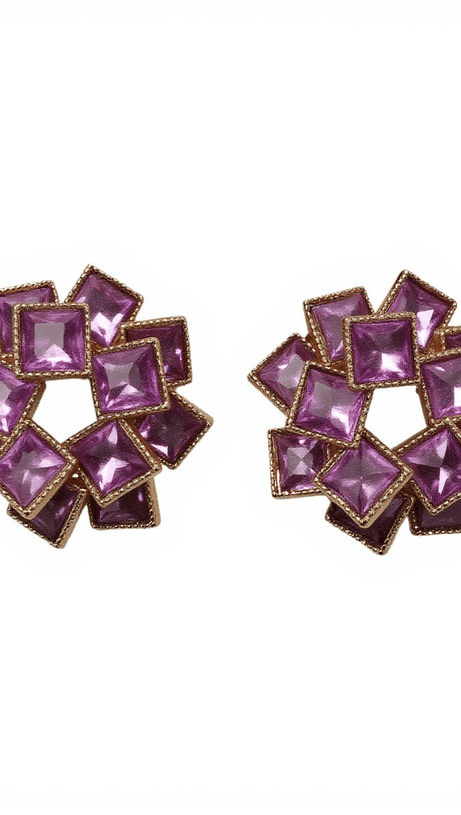 ORECCHINI PARRIS CON STRASS MULTISTRATO