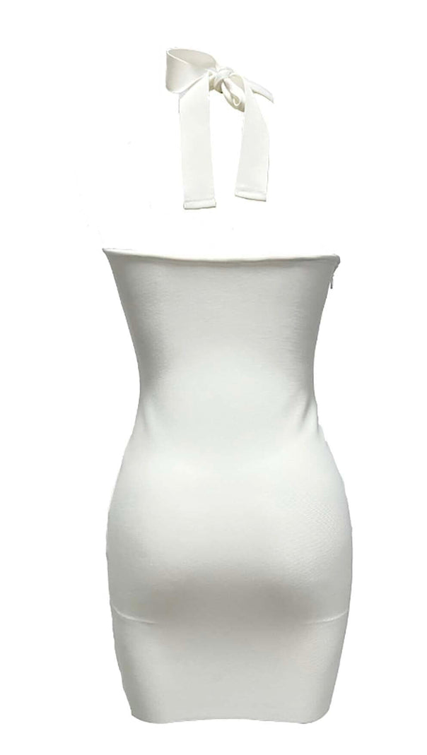 AIIZIE HALTER OFF -SHOULDER MINI DRESS - product image