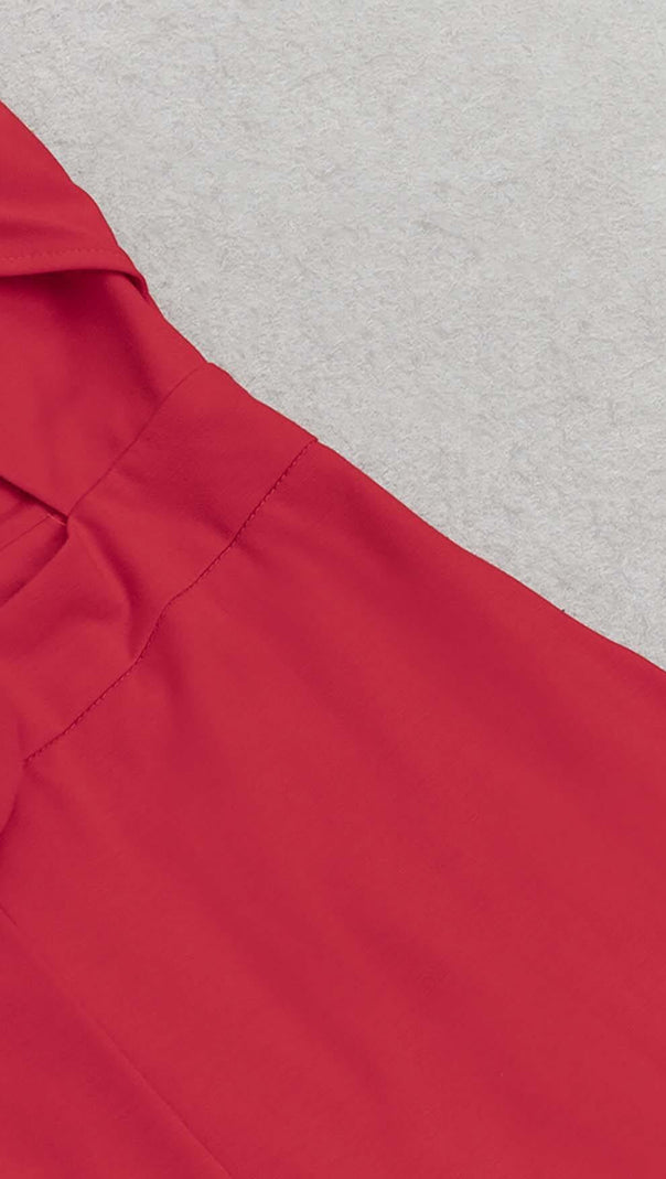 AIIZIE HALTER SLEEVELESS JUMPSUIT IN RED - product image