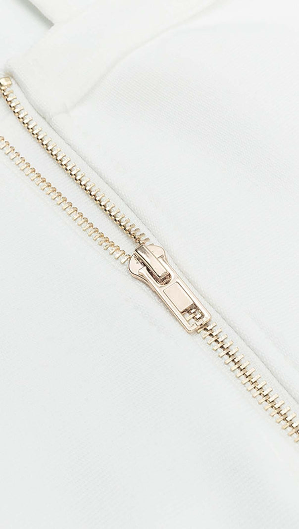 AIIZIE HALTERNECK STRAP DETAIL MIDI DRESS IN WHITE - product image