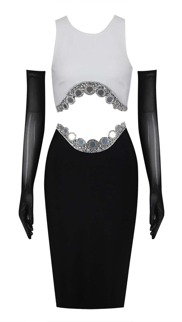 AIIZIE JEWELLED TENTACLE TWO PIECE IN WHITE - product image