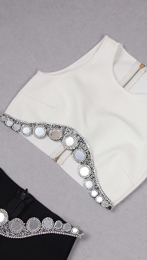 AIIZIE JEWELLED TENTACLE TWO PIECE IN WHITE - product image