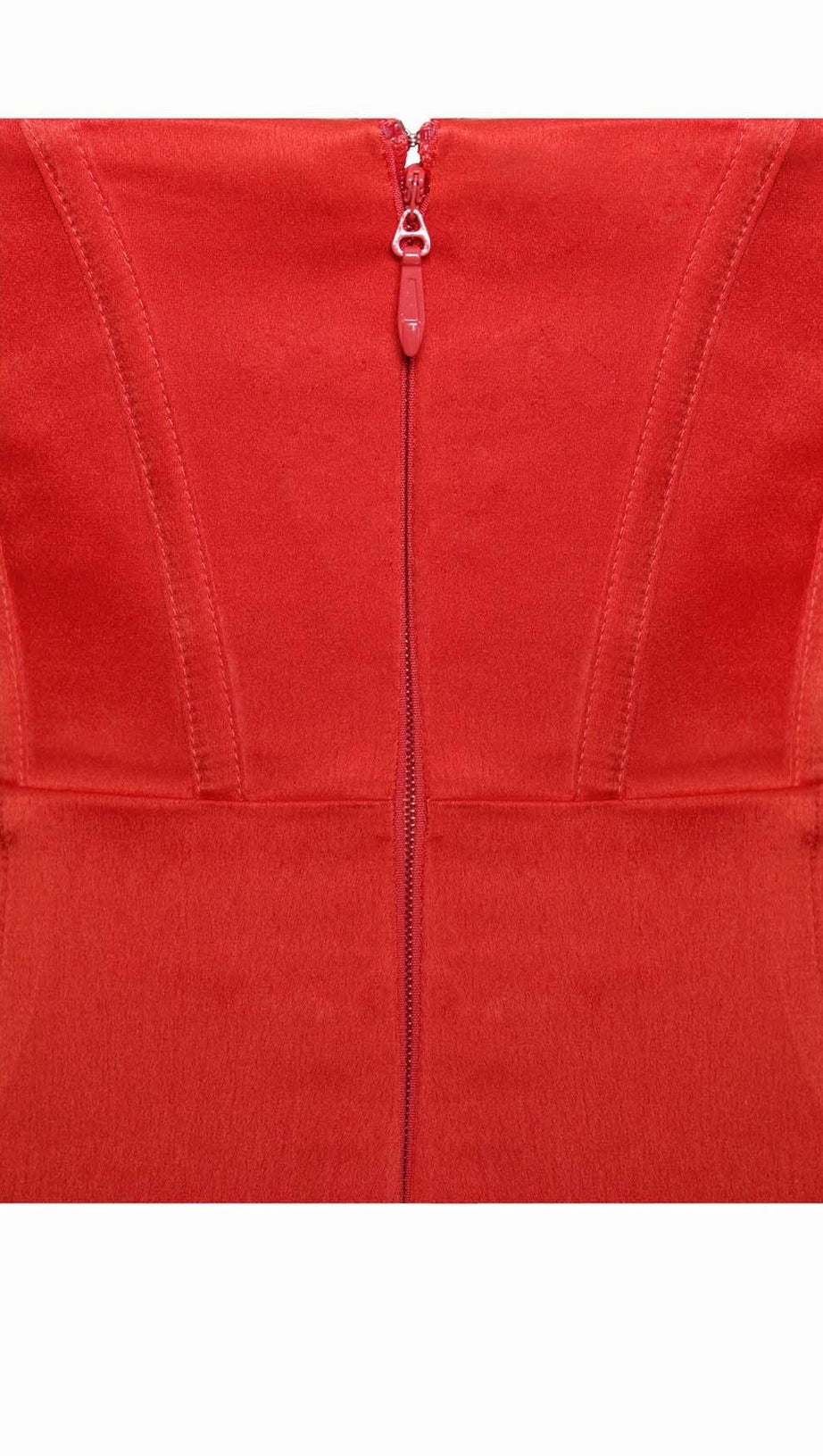 MIDIKLEID AUS GLITZER-SPITZE IN WEINROT