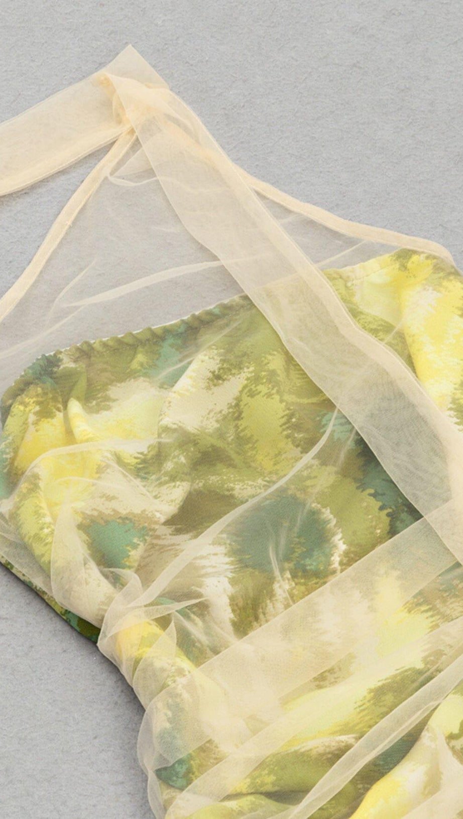 LACE RUCHED MINI DRESS IN MULITCOLOR