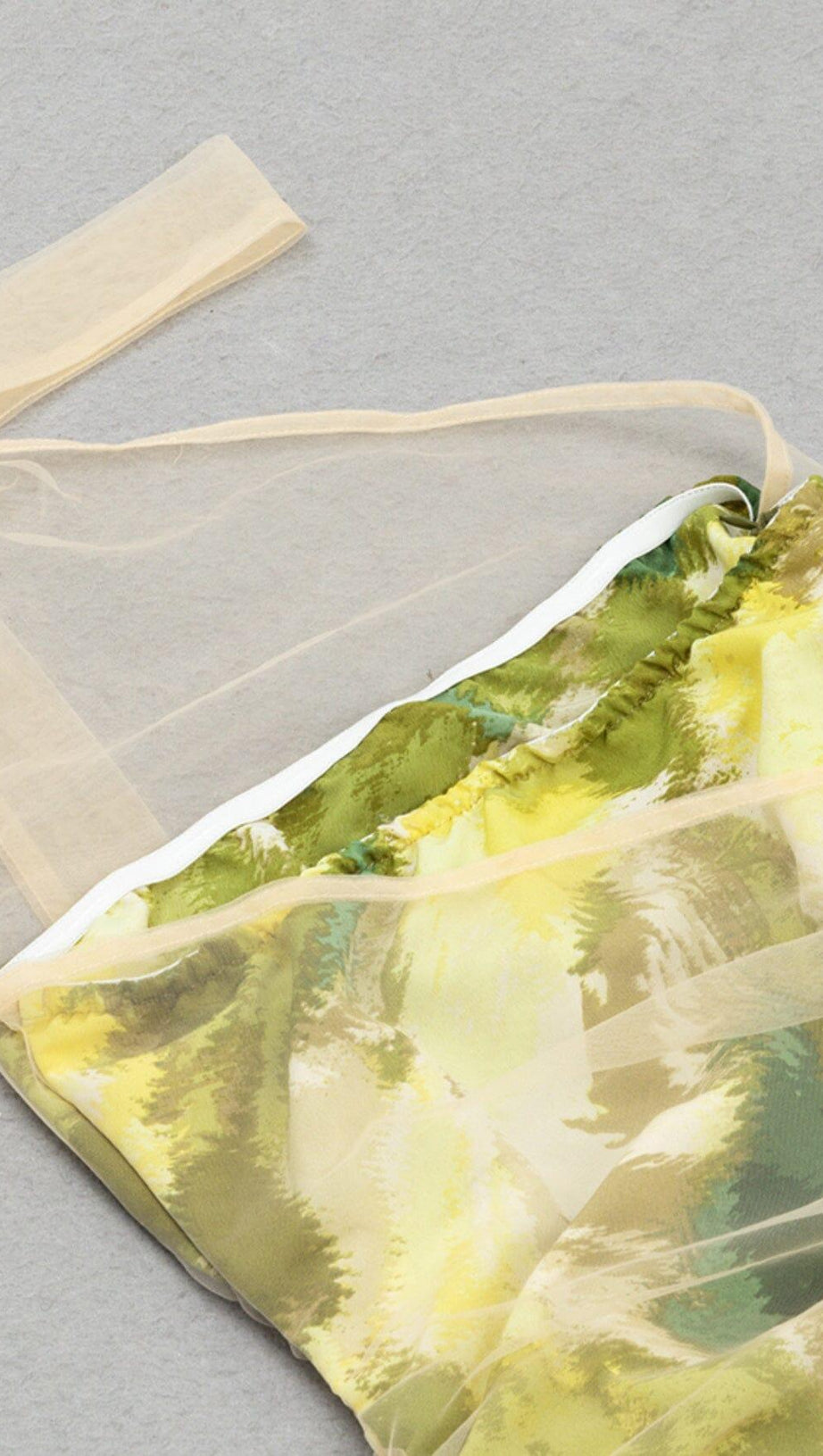 LACE RUCHED MINI DRESS IN MULITCOLOR