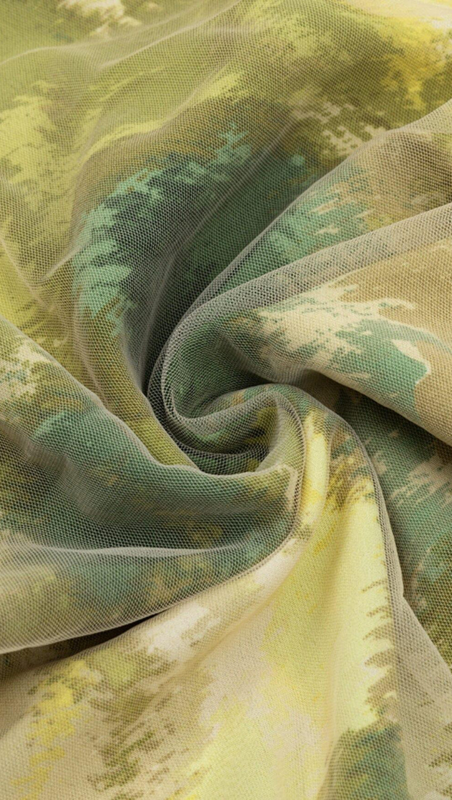 LACE RUCHED MINI DRESS IN MULITCOLOR