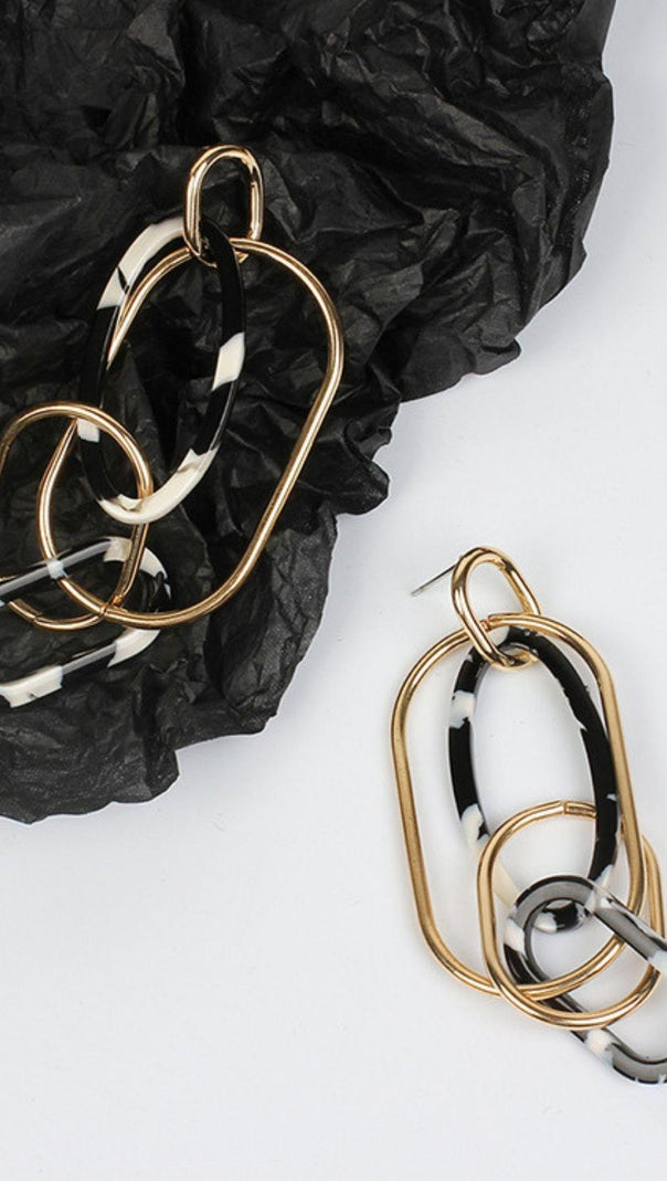 AIIZIE LEOPARD PRINT EARRINGS - product image