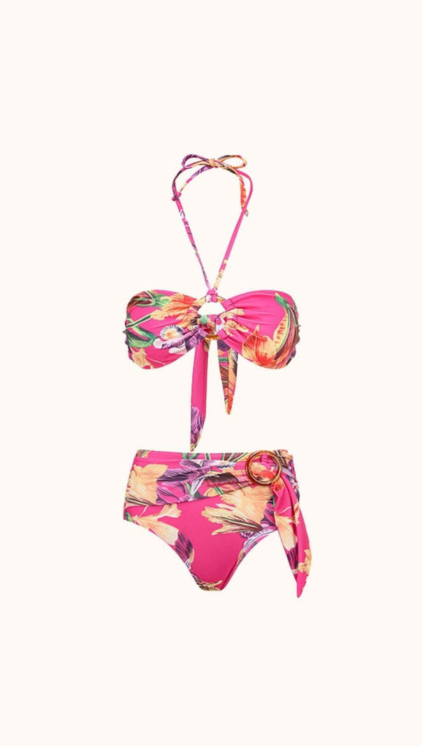 AIIZIE LILITH PRINTED BIKINI TWO PIECE SET - product image