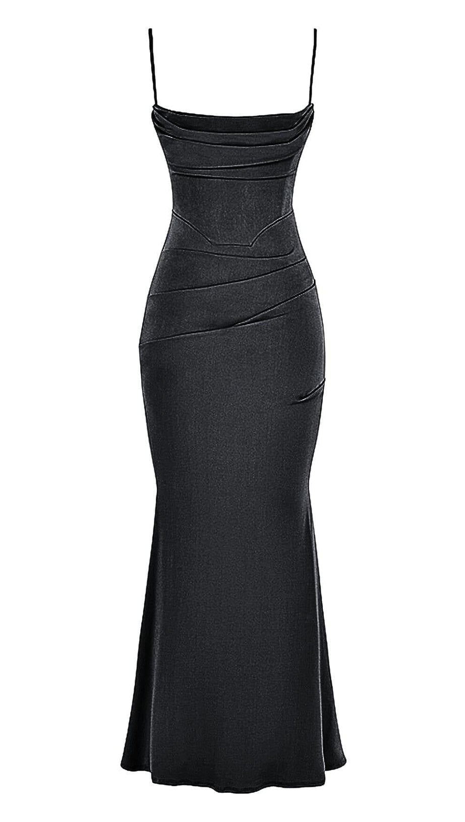MILENA BLACK CORSET MAXI DRESS