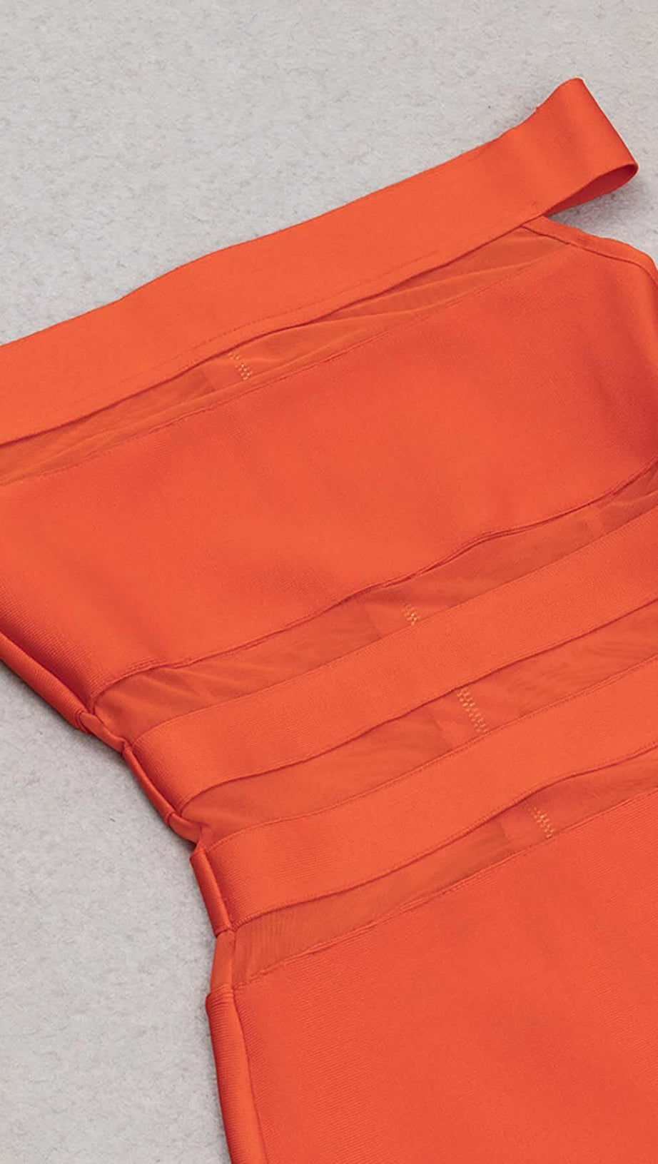 OFF-SHOULDER BANDAGE BODYCON MIDI DRESS IN RED