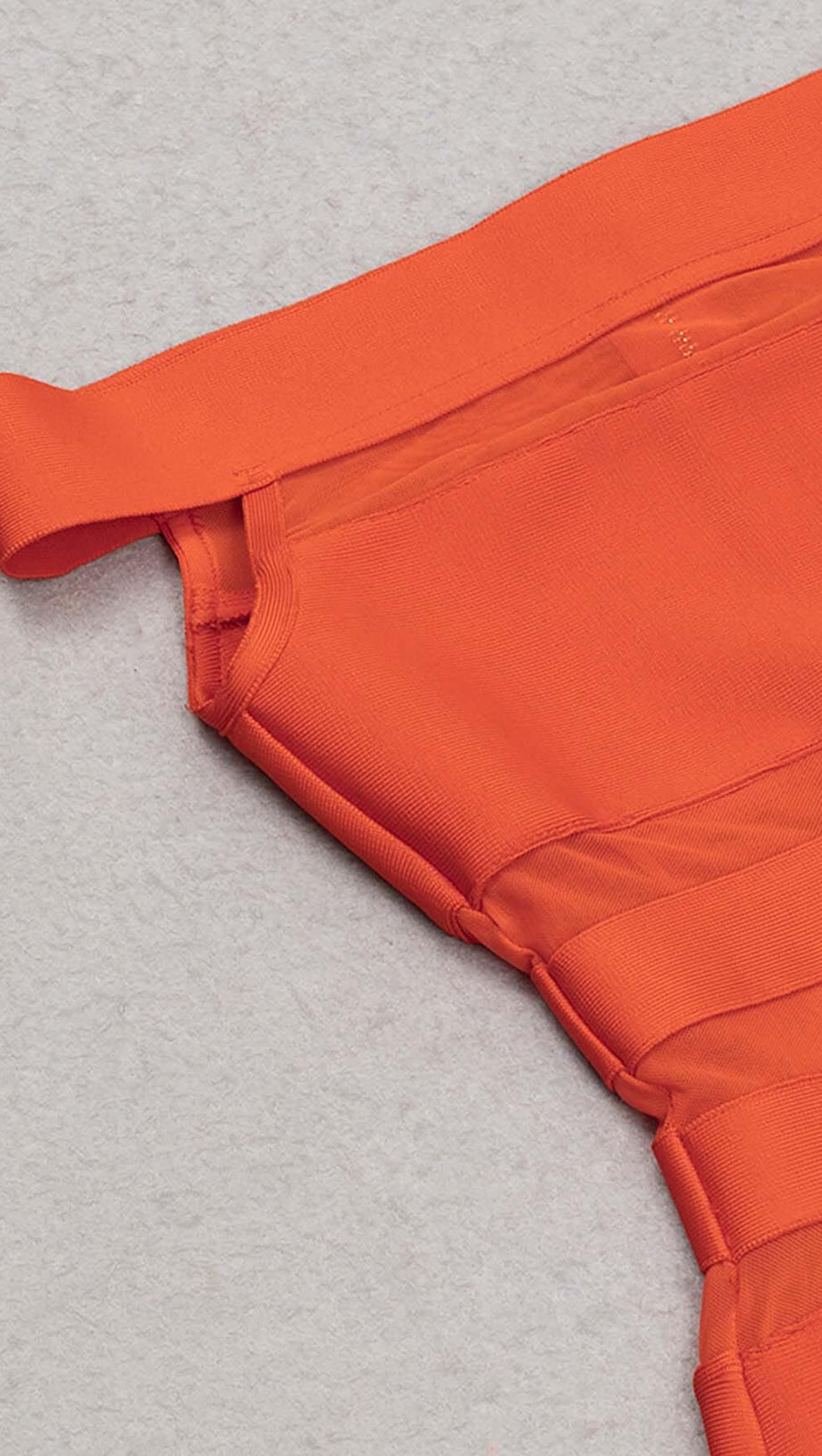 OFF-SHOULDER BANDAGE BODYCON MIDI DRESS IN RED