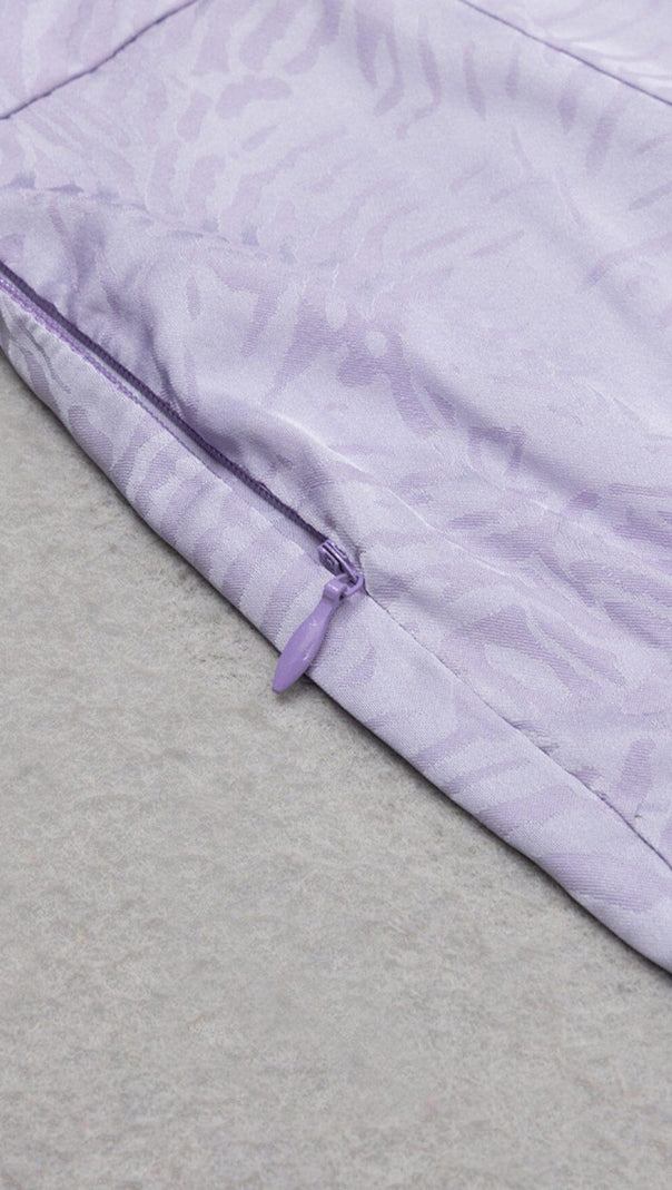 AIIZIE ONE SHOULDER SATIN JUMPSUIT IN LAVENDER - product image