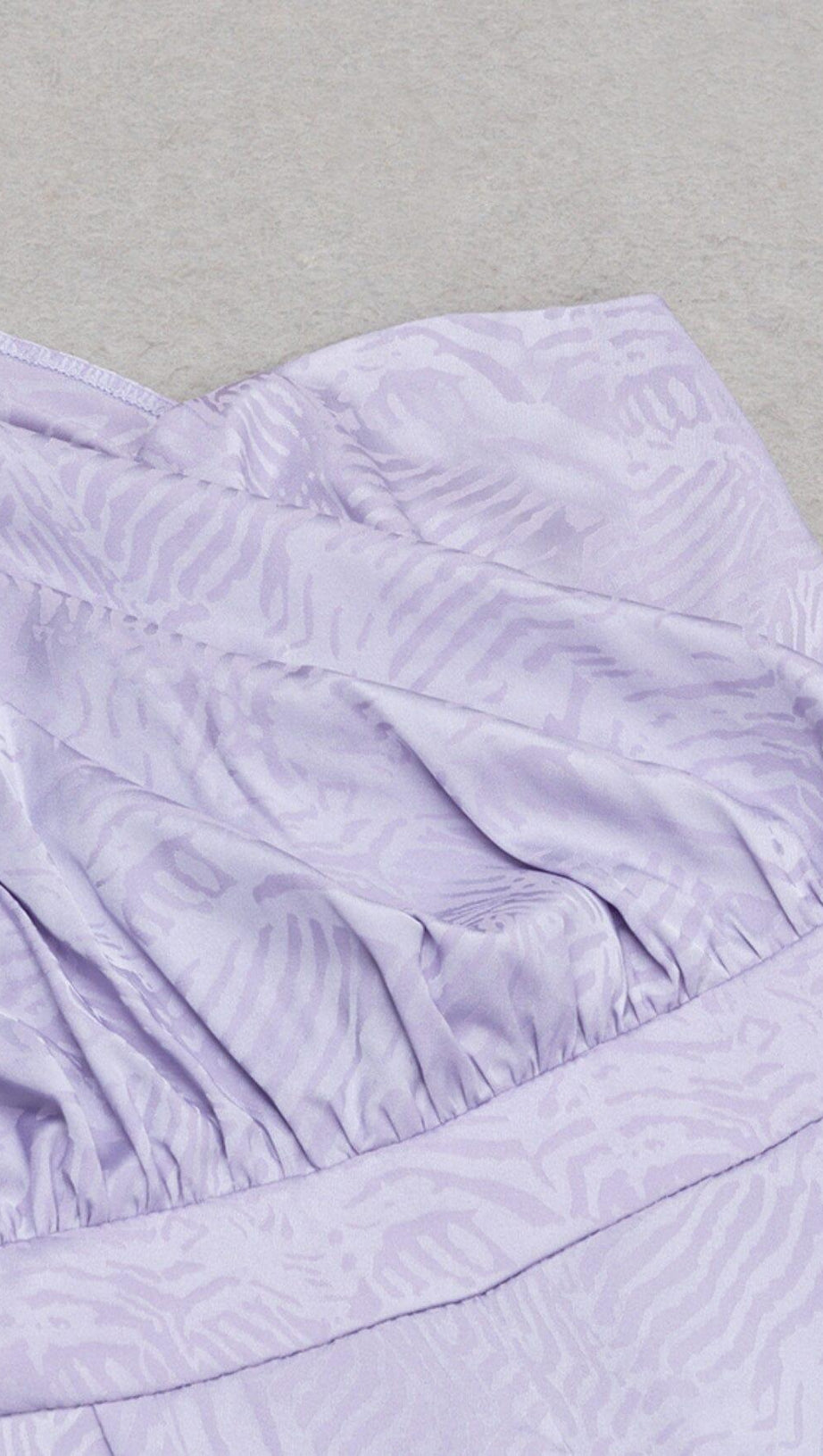 ONE SHOULDER SATIN JUMPSUIT IN LAVENDER