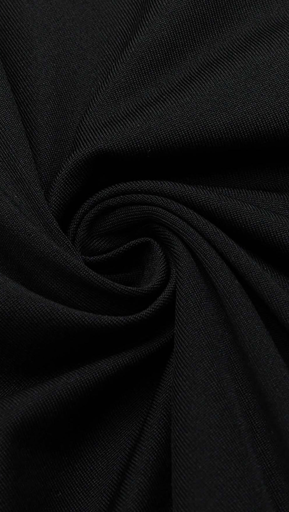 ABITO LUNGO IN RASO CON MONOSPALLA NERO