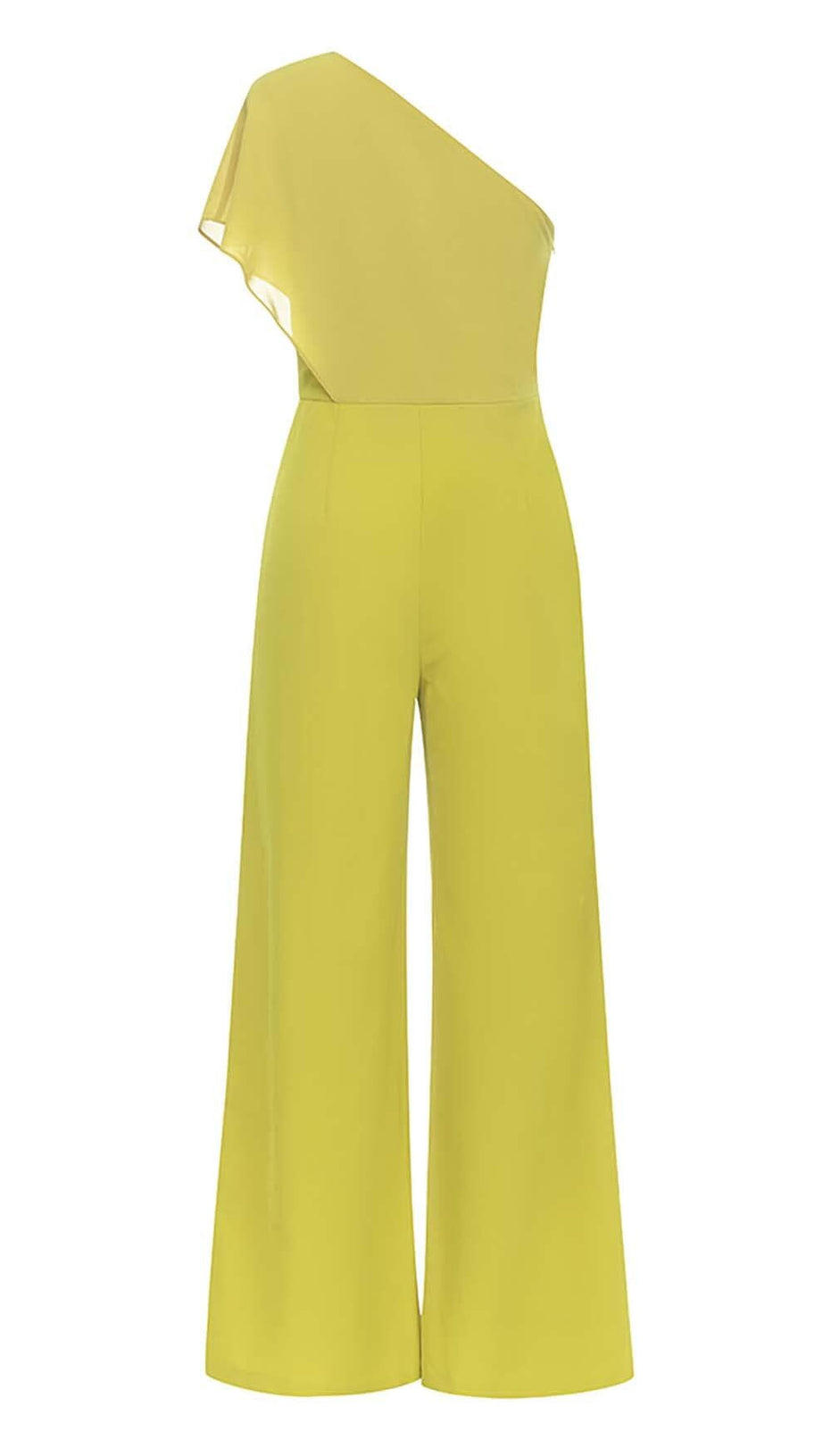 TUTA MONOSPALLA A BALZE COLOR OLIVA