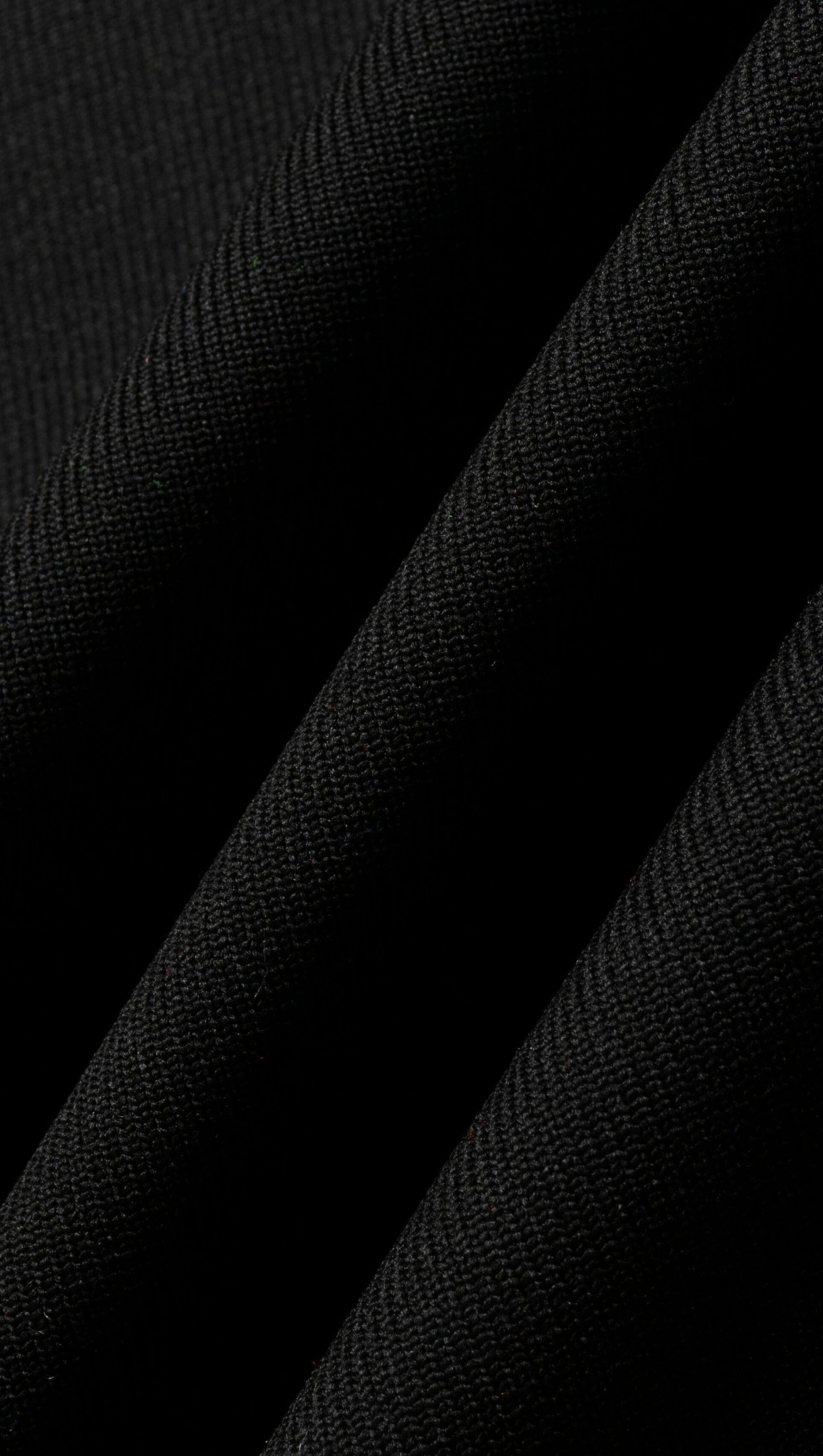 PLUNGE V-NECK MIDI DRESS IN BLACK