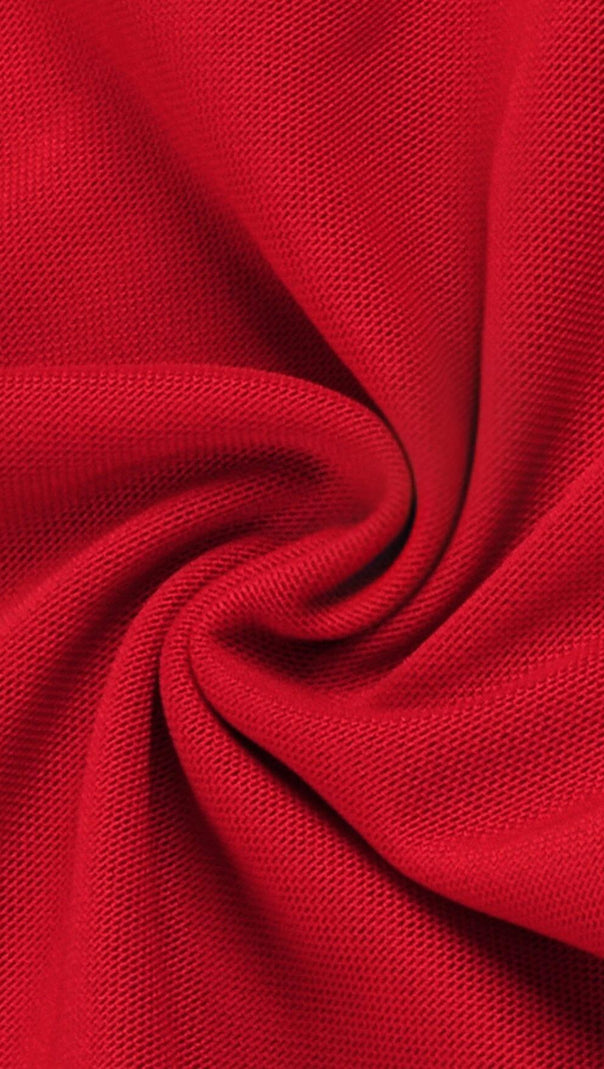 AIIZIE PLUNGING NECKLINE RUFFLE DRESS IN RED - product image