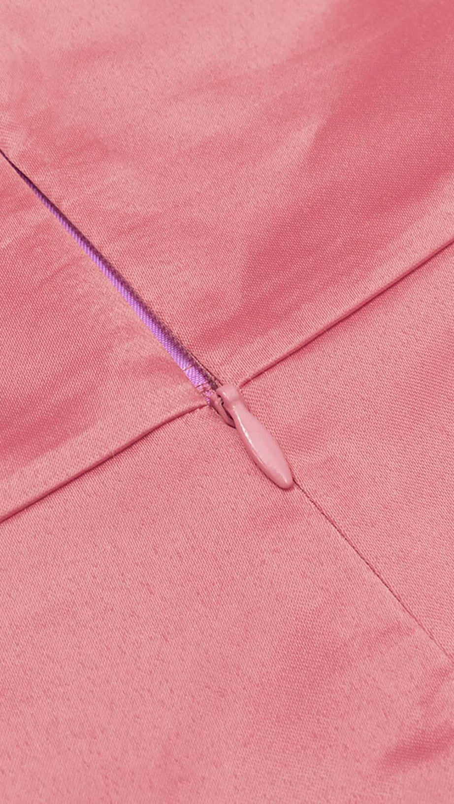 PUFF BODYCON SATIN MIDI DRESS IN ROSE