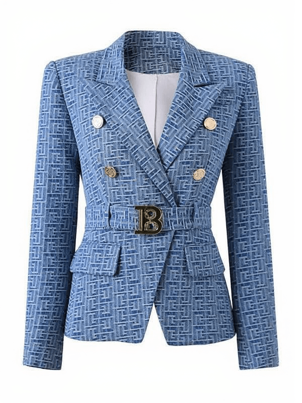 RESHMA JACQUARD BUTTON JACKET