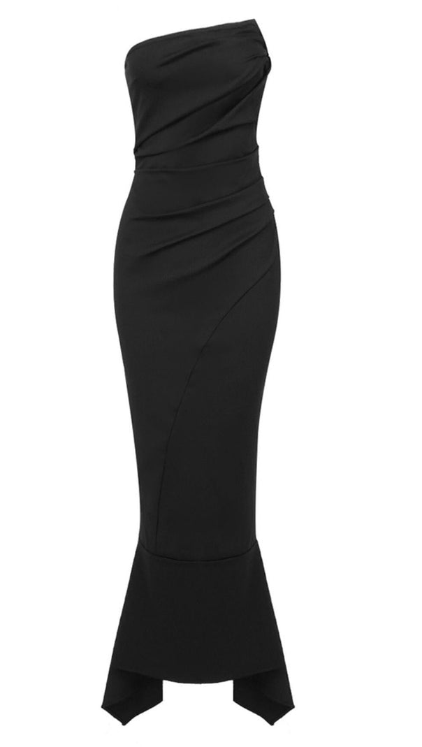AIIZIE OFF SHOULDER MAXI DRESS IN BLACK - product image