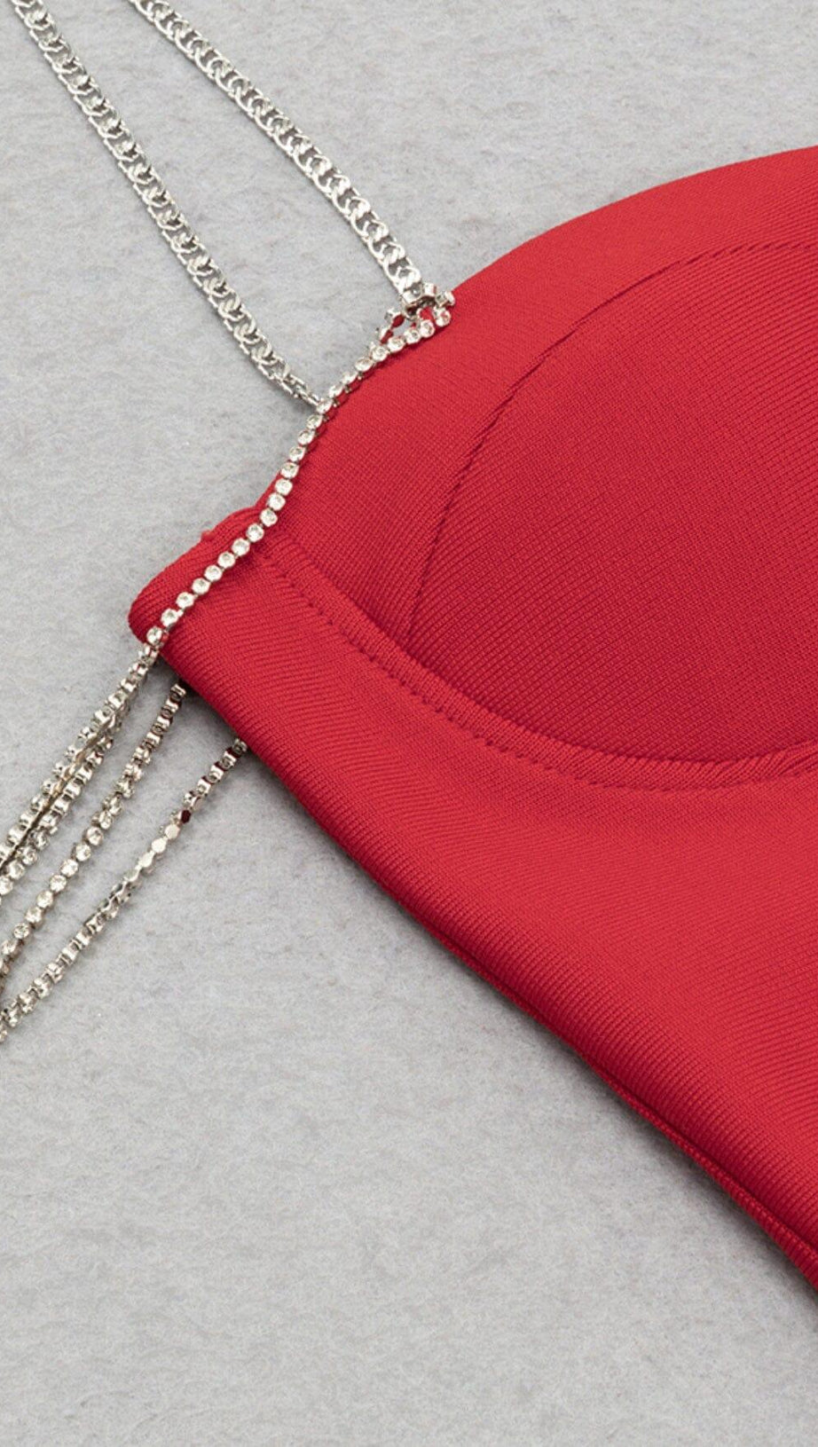 RHINESTONE STRAPPY CORSET MINI DRESS IN BURGUNDY