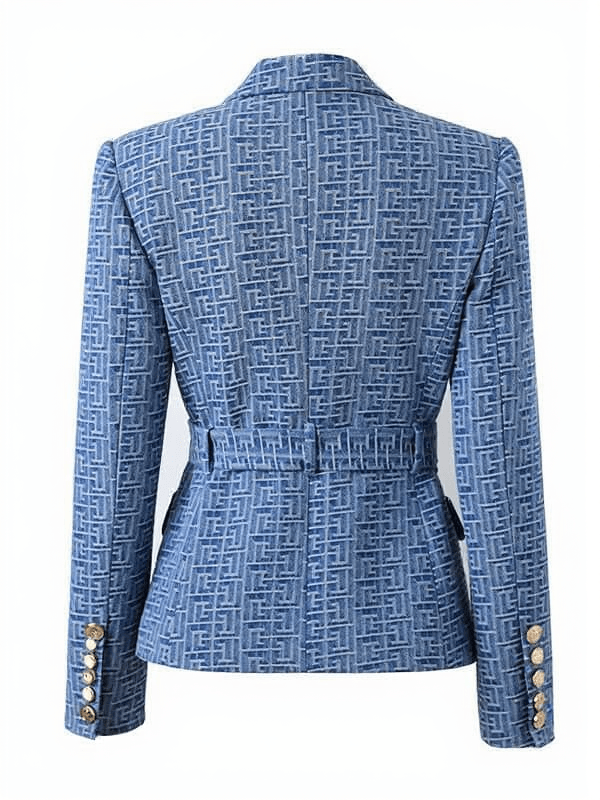 RESHMA JACQUARD BUTTON JACKET