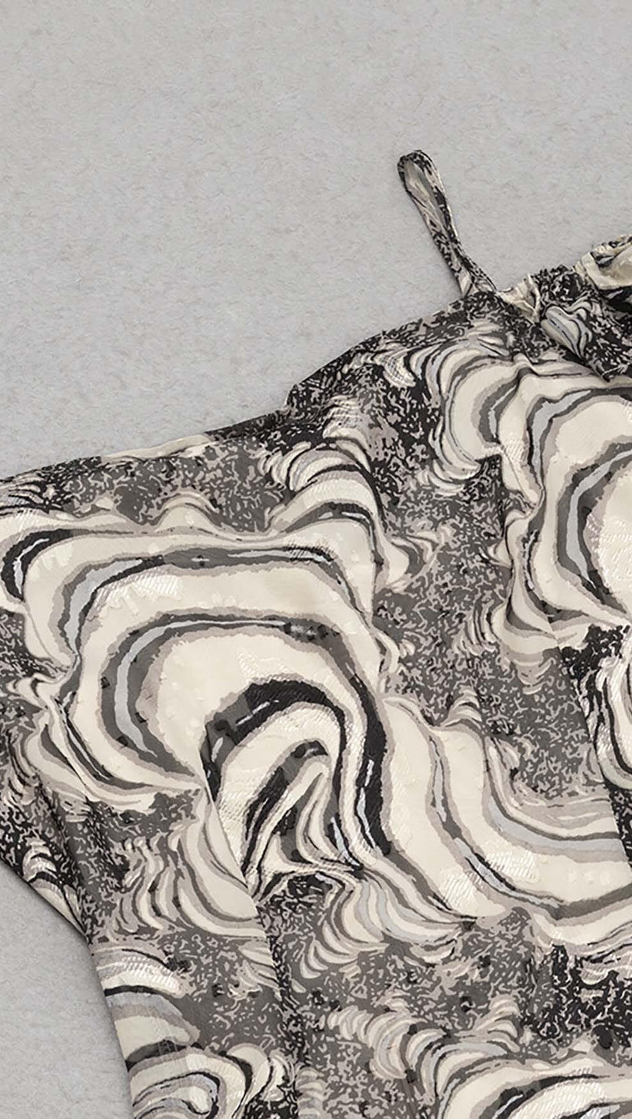 RUFFLE SIDE SPLIT MIDI DRESS IN PALE SAND