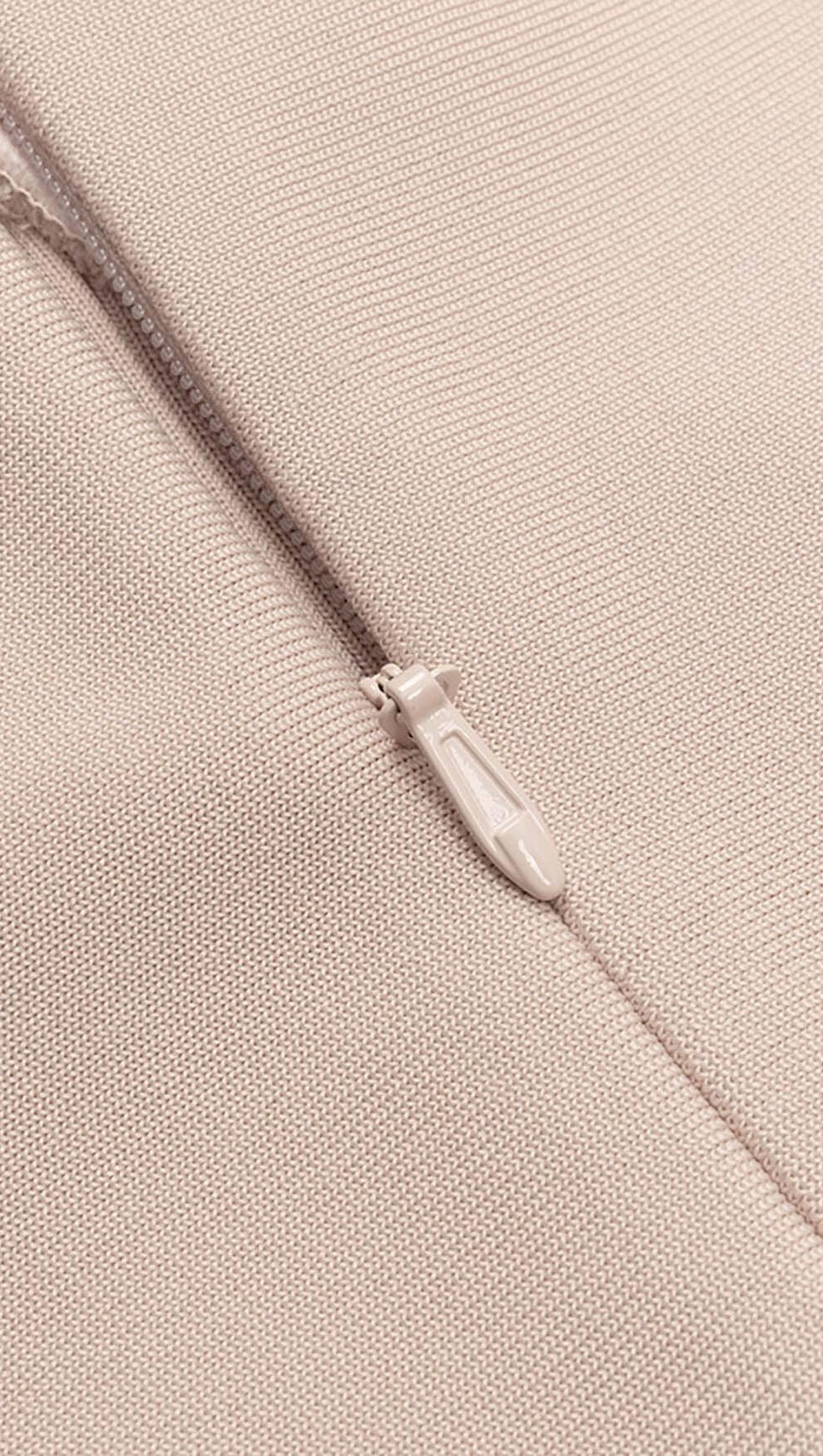 RUFFLE STRAPPY MIDI DRESS IN BEIGE