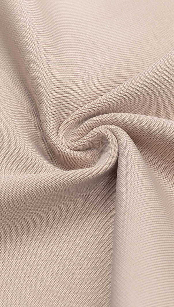 AIIZIE RUFFLE STRAPPY MIDI DRESS IN BEIGE - product image