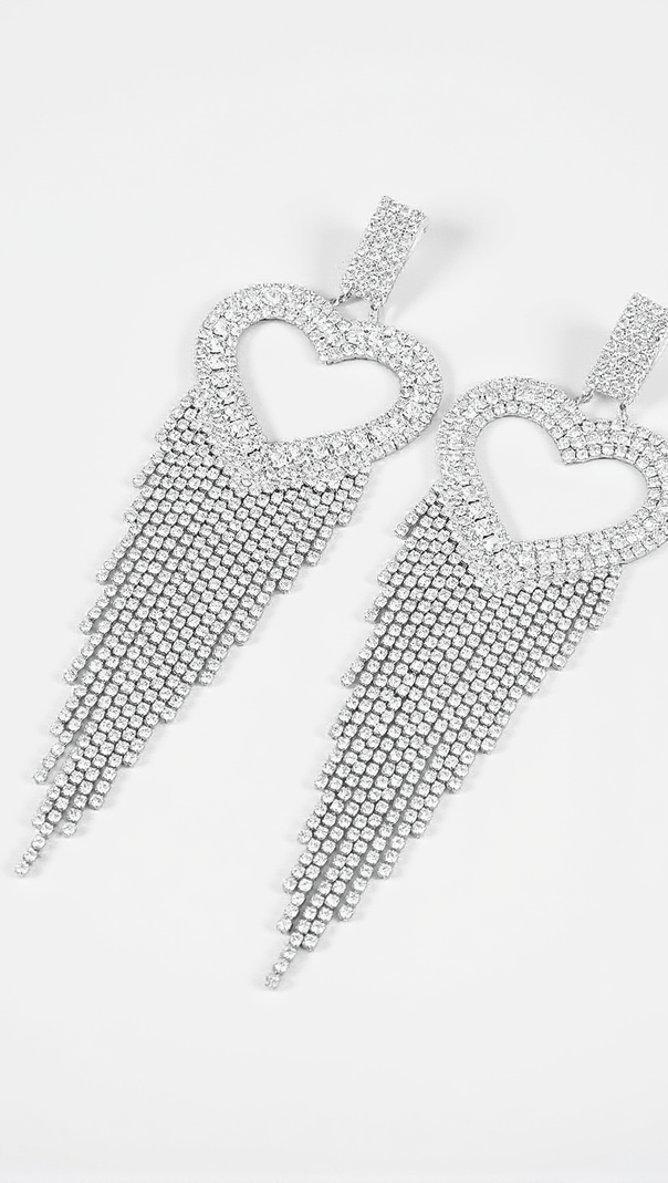 AIIZIE RORY HEART TASSEL EARRINGS - product image